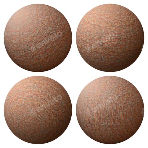 Preview: Brick Ball Isolated On White Background