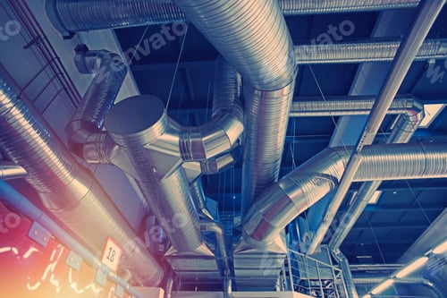 Preview: Ventilation Pipes And Ducts Of Industrial Air Condition