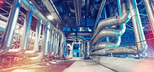 Preview: Equipment, Cables And Piping As Found Inside Of A Modern Industrial Power Plant