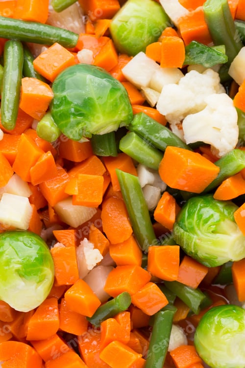 Preview: Fresh Vegetables Mix In A White Bowl.