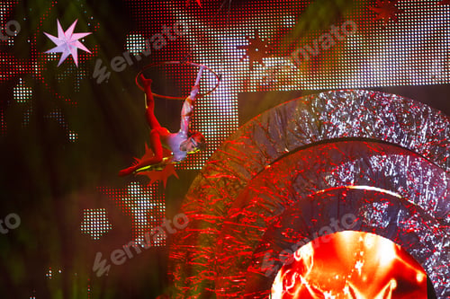 Preview: Air Gymnast Performances In The Circus