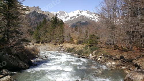 Preview: Stream At Lac De Bious-Artigues Lake In Pyrénées-Atlantiques, Pyrénées, France