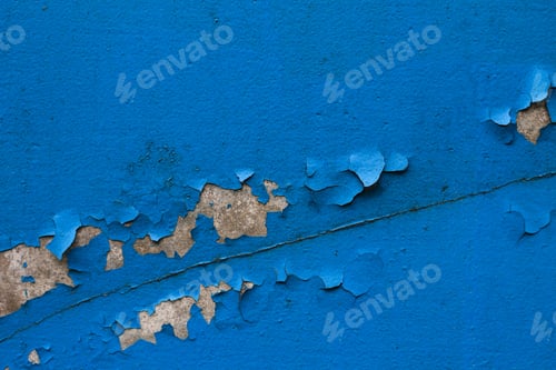 Preview: Old Vintage Retro Grunge Wall With Peeling Paint. Abstract Shabby Background
