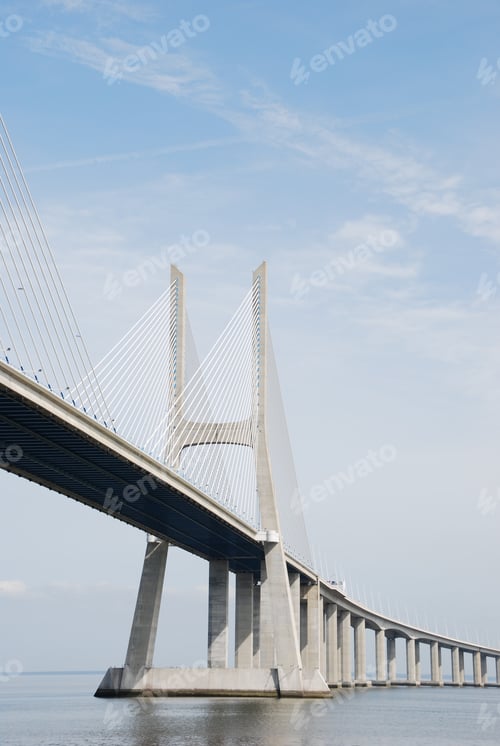 Preview: Longest Bridge In Europe Known As Vasco Da Gama (Over The Tagus River)