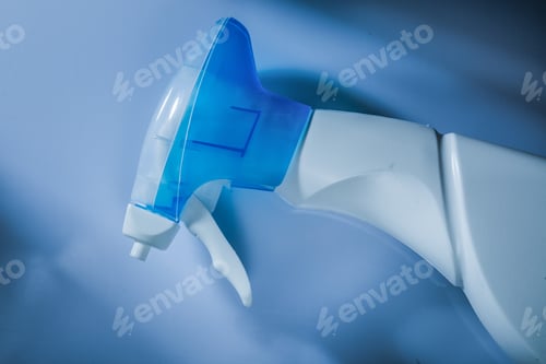 Preview: Plastic Sprayer On White Background.