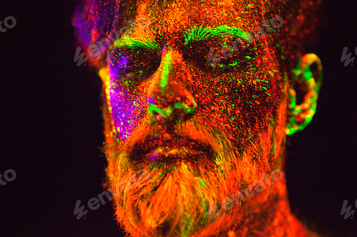 Preview: Man Is Painted In Ultraviolet