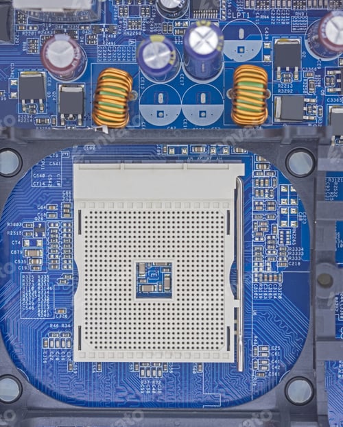 Preview: Computer Motherboard, Electronic Components On Circuits Board