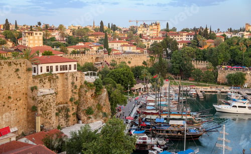 Preview: Boats In Old Harbour Of Antalya City, Turkey