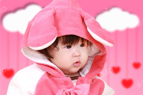 Preview: Baby Girl In Bunny Suite