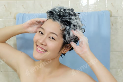 Preview: Woman Washing Her Hair.