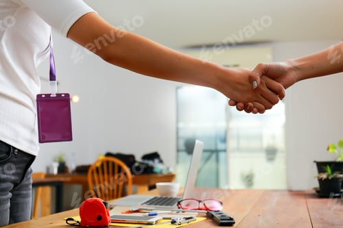 Preview: Female Engineer Hands Up Project Success