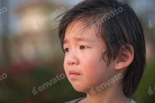 Preview: Close Up Of Asian Child Crying