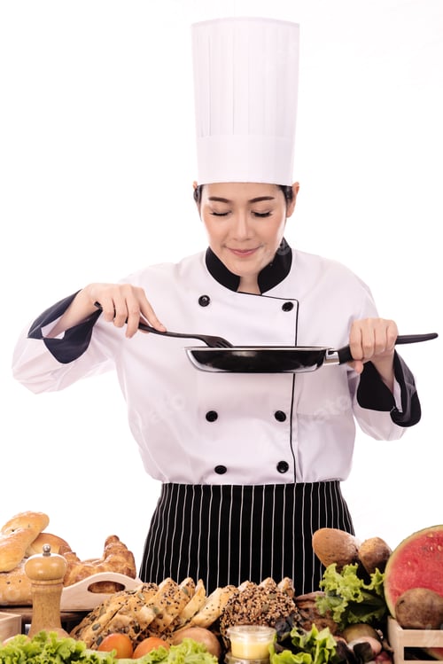 Preview: Portrait Of Asian Woman Chef