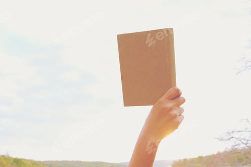Preview: Relaxing Moments, Young Woman Reading A Book By The Lake. Solo Relaxation, Color Of Hipster Tone.