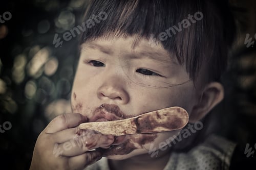 Preview: Poor Children Eating Ice Cream