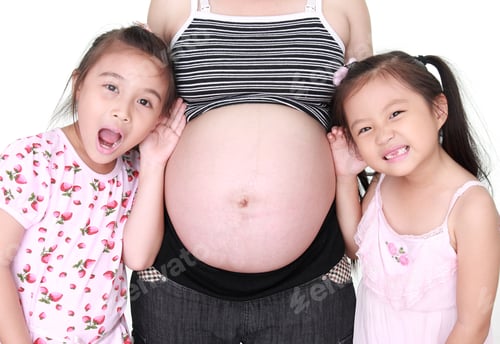 Preview: Pregnant Woman And Two Excite Girl