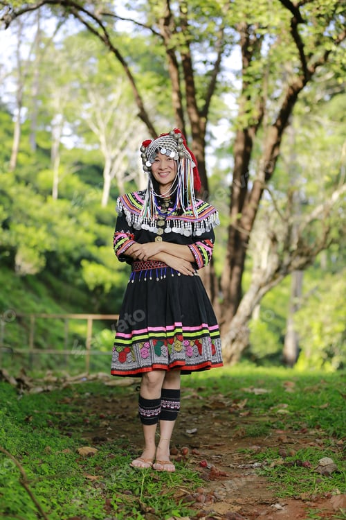 Preview: Miao Woman In Traditional Dress