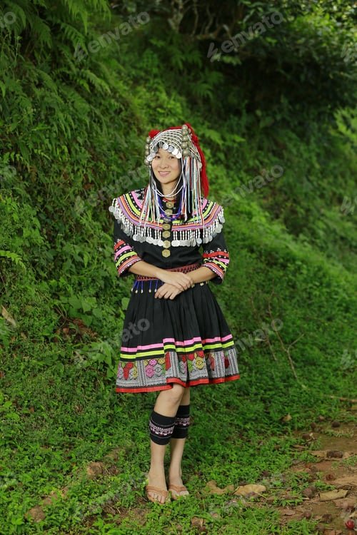 Preview: Miao Woman In Traditional Dress