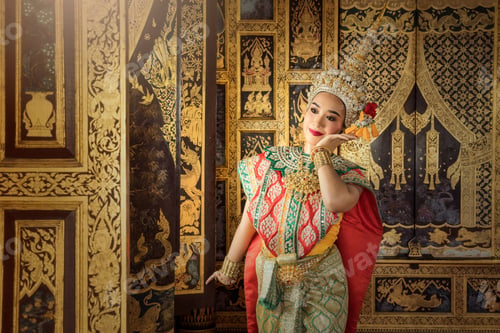 Preview: Art Culture Thailand Dancing In Masked Khon In Literature Ramayana,Thailand Culture Khon,Thailand
