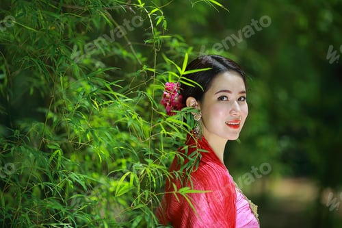 Preview: Typical Thai Dress With Thai Identity Culture Of Thailand