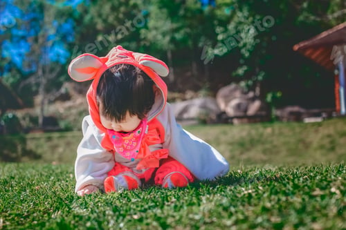 Preview: Baby Girl Dressed In Bunny