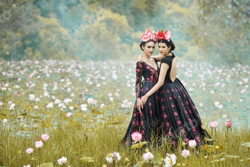 Preview: Woman Wearing Fashion Suit ,Vintage Style