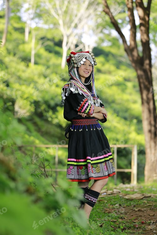 Preview: Miao Woman In Traditional Dress