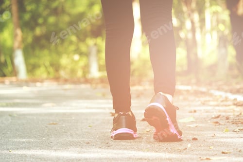 Preview: Healthy Young Woman Exercising In Sunny Bright Light. Sport Exercise Concept.