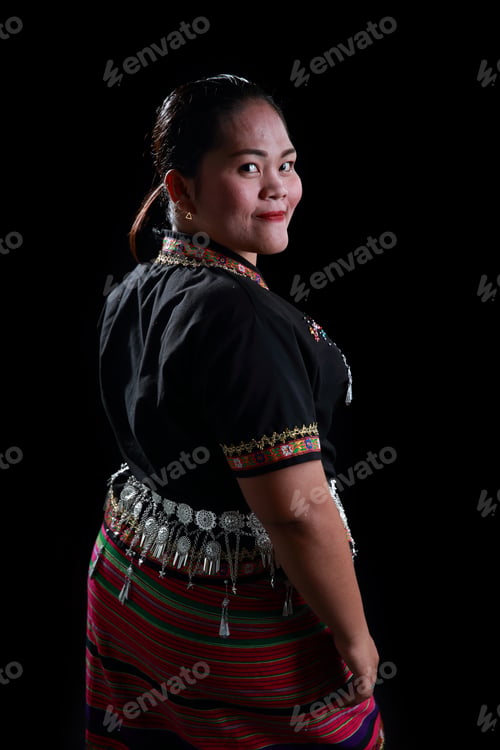 Preview: Lua Or Lawa Woman, Ethnic Group In Northern Thailand And Lao, Posing In Hill Tribe Traditional