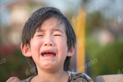 Preview: Close Up Of Asian Child Crying