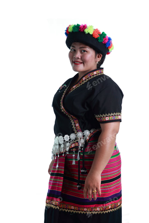 Preview: Lua Or Lawa Woman, Ethnic Group In Northern Thailand And Lao, Posing In Hill Tribe Traditional