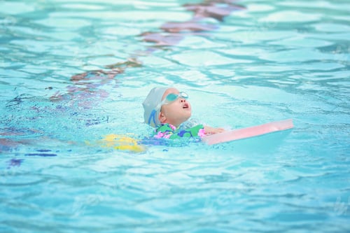 Preview: Children Girl In Swimming Pool