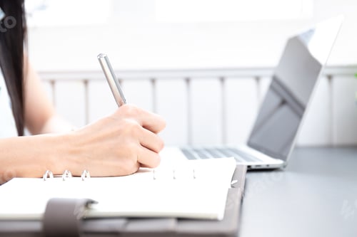 Preview: Business Woman Working In Office With Documents
