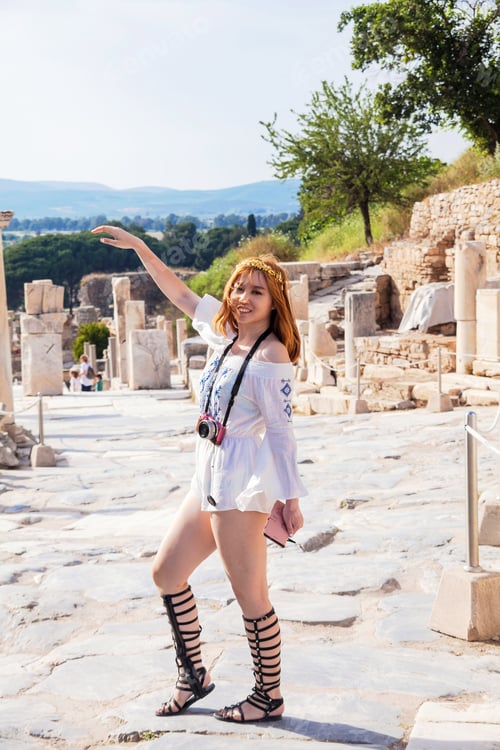 Preview: Vacation In Turkey View Of Ephesus Ancient City During Summer Which Was An Ancient Greek City On