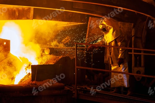 Preview: Work Process In Metallurgical At Manufacture Of Steel Plant