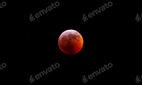 Preview: Lunar Eclipse Creating A Red Hue Or Blood Moon