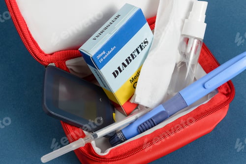 Preview: Medicine Box Kit For The Daily Care Of A Diabetic