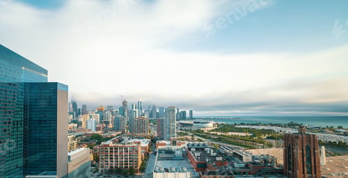Preview: Chicago Cityscape And Skyline With Skyscrapers In The Distance