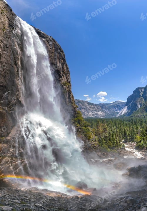 Preview: Lower Yosemite Falls Vertical Panorama