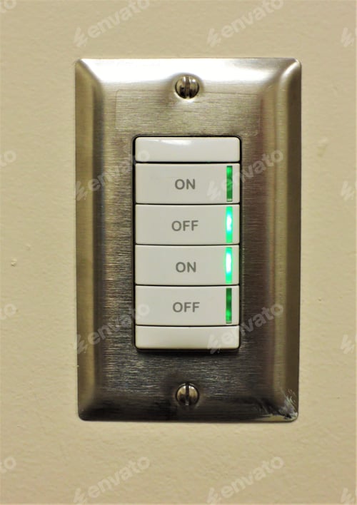 Preview: Industrial On, Off, Office Light Switch.