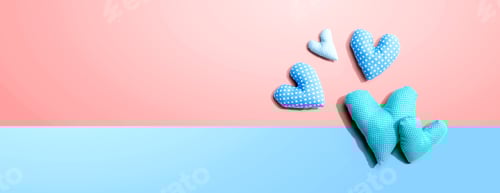 Preview: Appreciation Theme With Handmade Heart Cushions - Flatlay