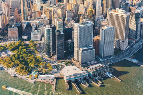 Preview: Aerial View Of Lower Manhattan Nyc
