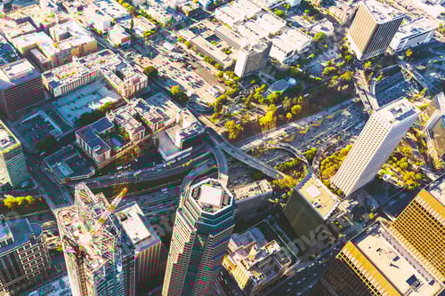 Preview: Aerial View Of A Downtown Los Angeles