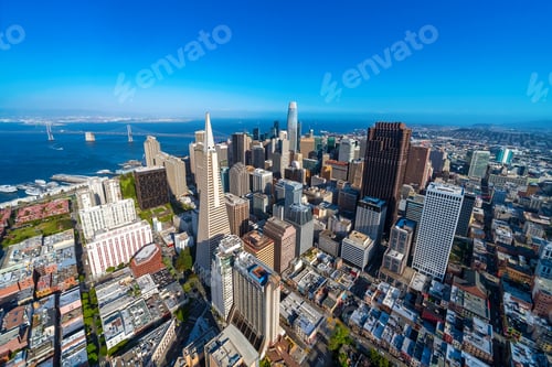 Preview: Downtown San Francisco Aerial View Of Skyscrapers