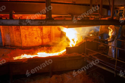 Preview: Work Process In Metallurgical At Manufacture Of Steel Plant