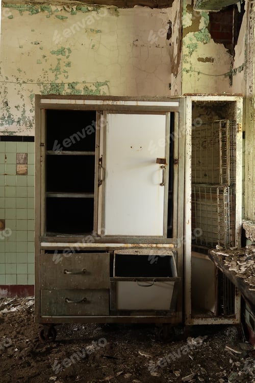 Preview: Furniture Left Behind In An Old Abandoned Building.
