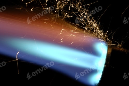 Preview: Close-Up Of Fire And Flames On A Black Background