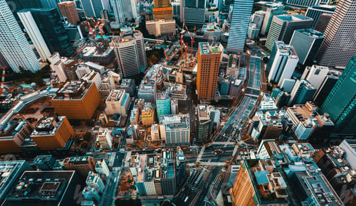 Preview: Tokyo, Japan Cityscape View From High Above