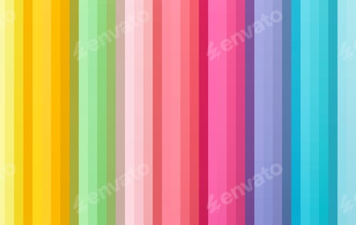 Preview: Colorful Bright Rolls Of A Paper Arranged In A Row