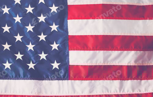 Preview: American Flag Close Up with Stripes and Stars